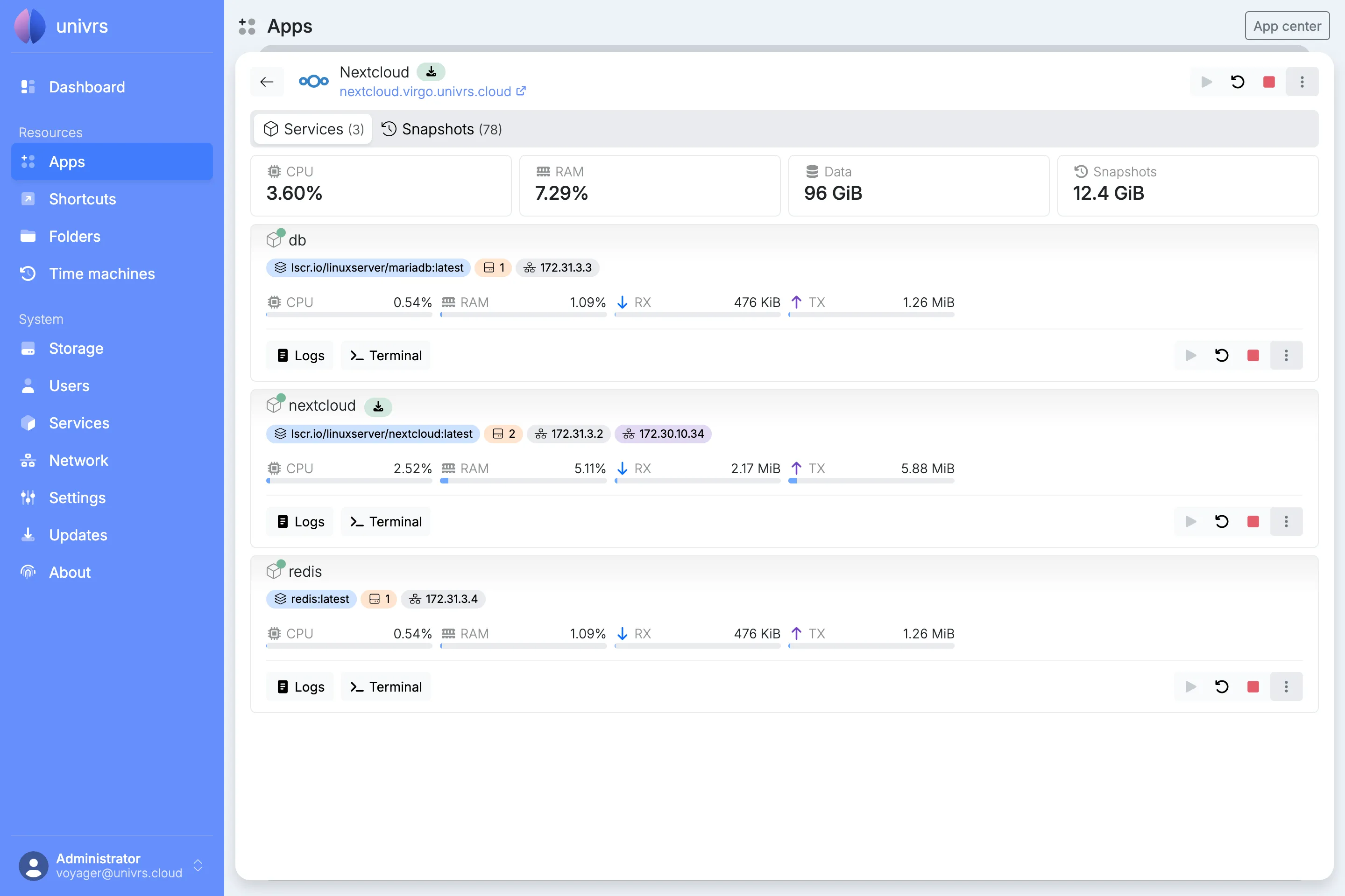 Nextcloud’s details
