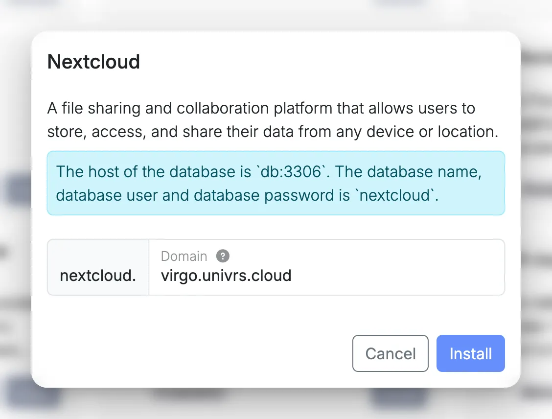 Installing Nextcloud
