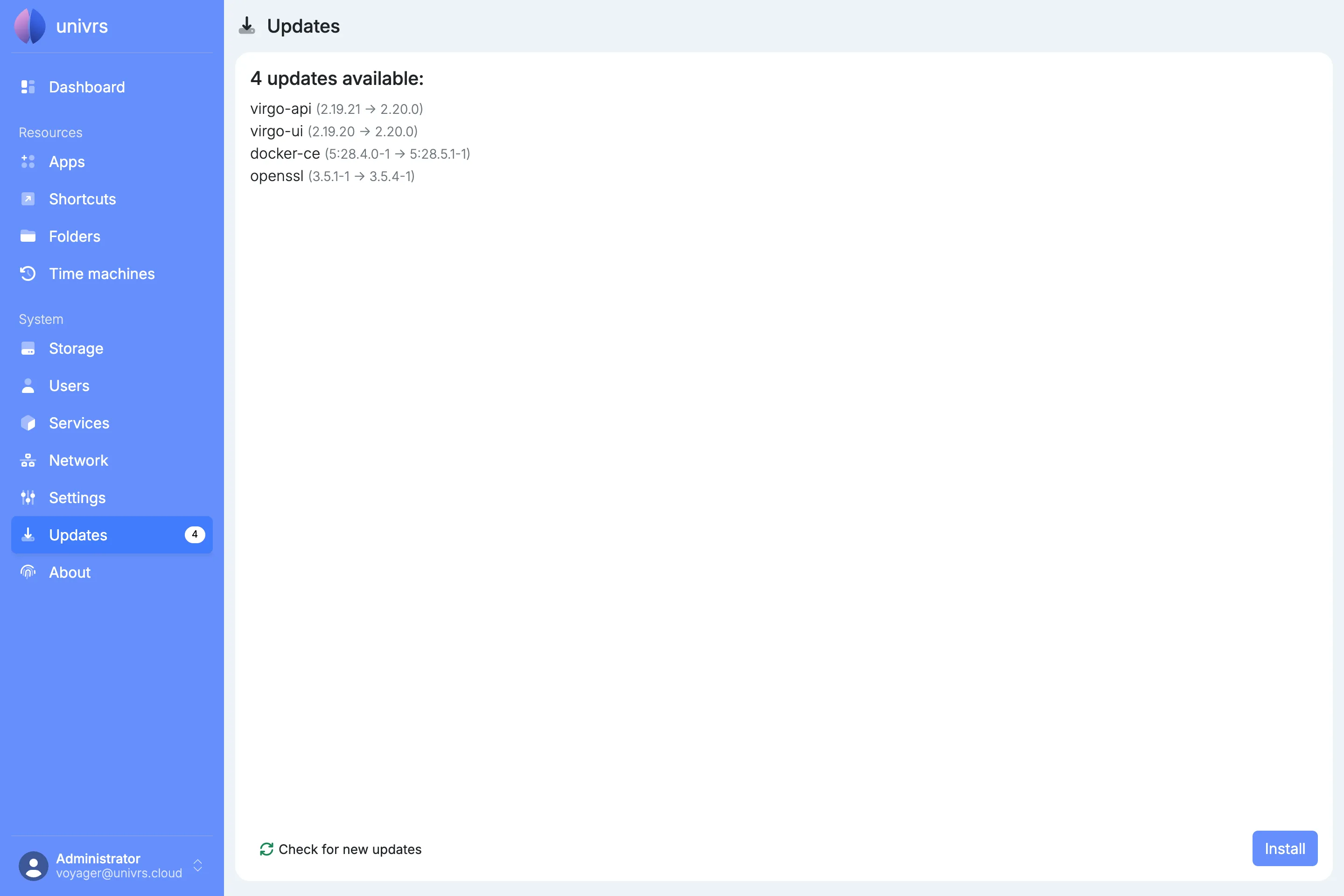 4 updates available